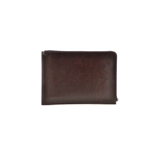 Mapa A5 Fraga premium imitatie piele cu fermoar, maro