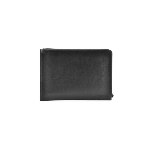 Mapa A5 Fraga premium imitatie piele cu fermoar, neagra