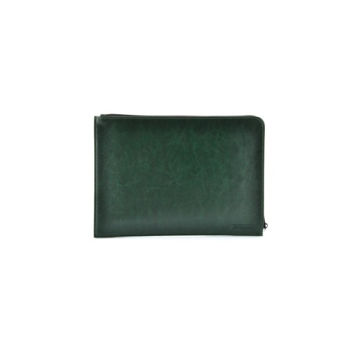 Mapa A5 Fraga premium imitatie piele cu fermoar, verde
