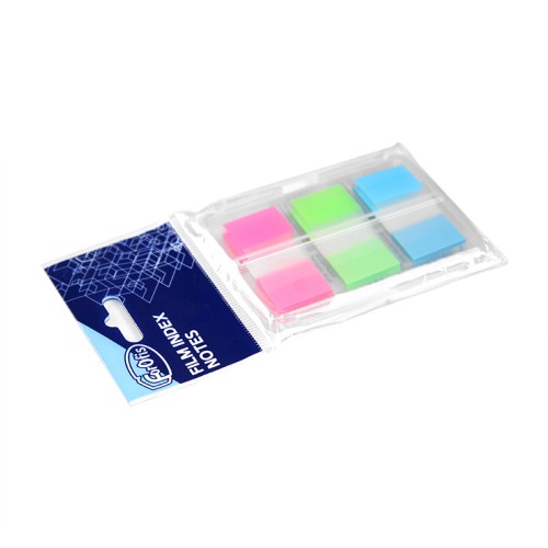 Index plastic Forofis 44 x 20 mm, 3 x 30 file/set, culori neon