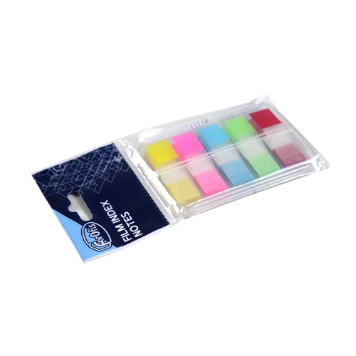 Index plastic Forofis 44 x 12 mm, 5 x 30 file/set, culori neon
