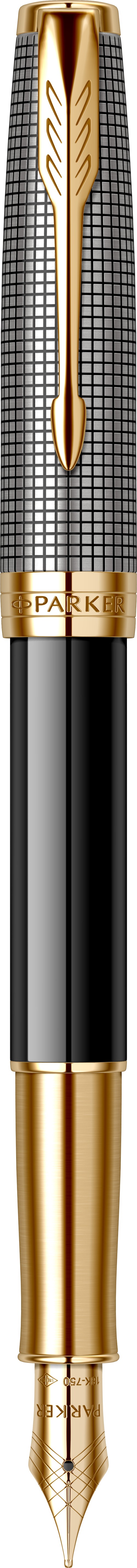Chiselled Silver & Black GT Stilou 18K