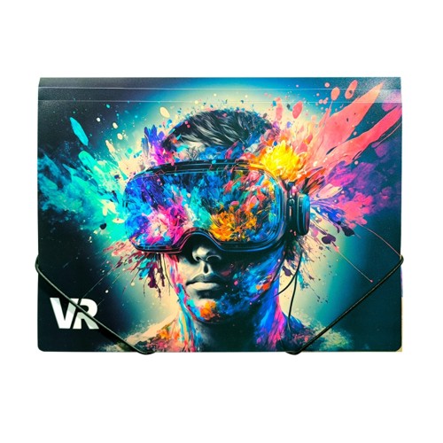 Mapa plastic Panta Plast, A4, prindere elastic, tematica VR