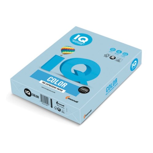 Carton IQ Color, A4, 160 g, 250 coli/top, albastru