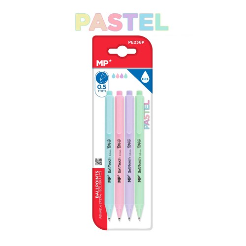 Set 5 pixuri Main Paper, cu gel pastel, varf 0.5 mm