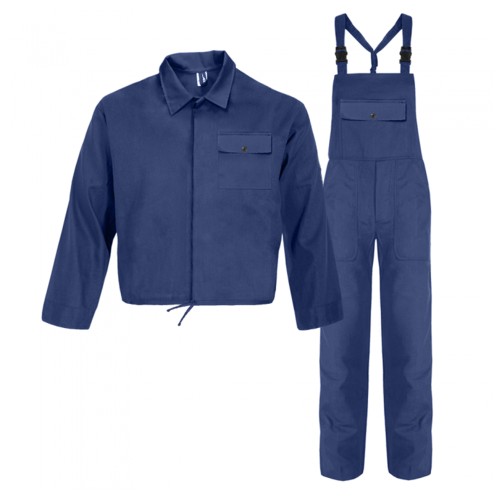 Costum salopeta pieptar, tercot 240 g/mp, bleumarin, marime 56
